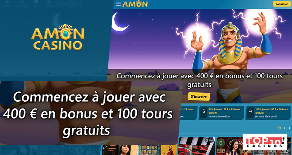 Bonus de bienvenue et promotions disponibles sur Amon Casino