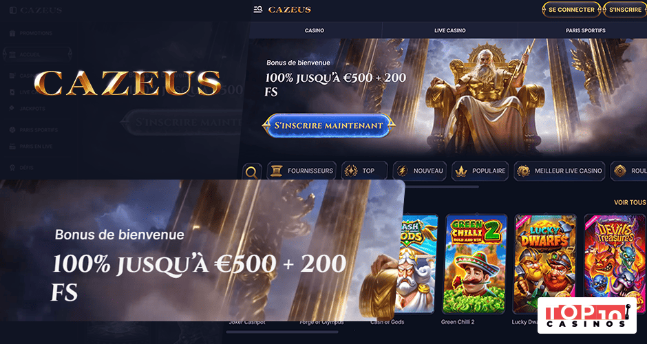 Bonus de 500 € sur 1er dépôt et de nombreuses autres promotions