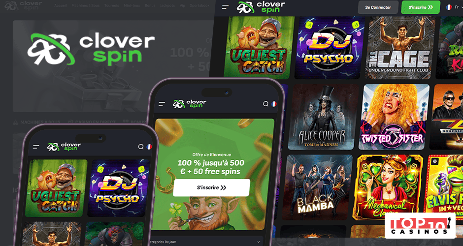 Cloverspin Casino : Jouez depuis votre appareil mobile