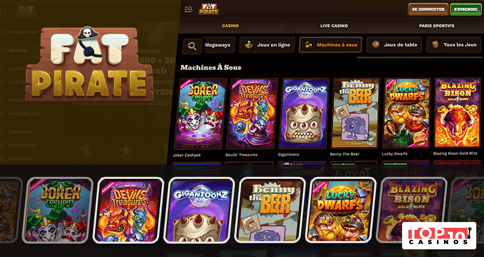 +7 745 jeux de +74 développeurs à essayer sur Fat Pirate Casino