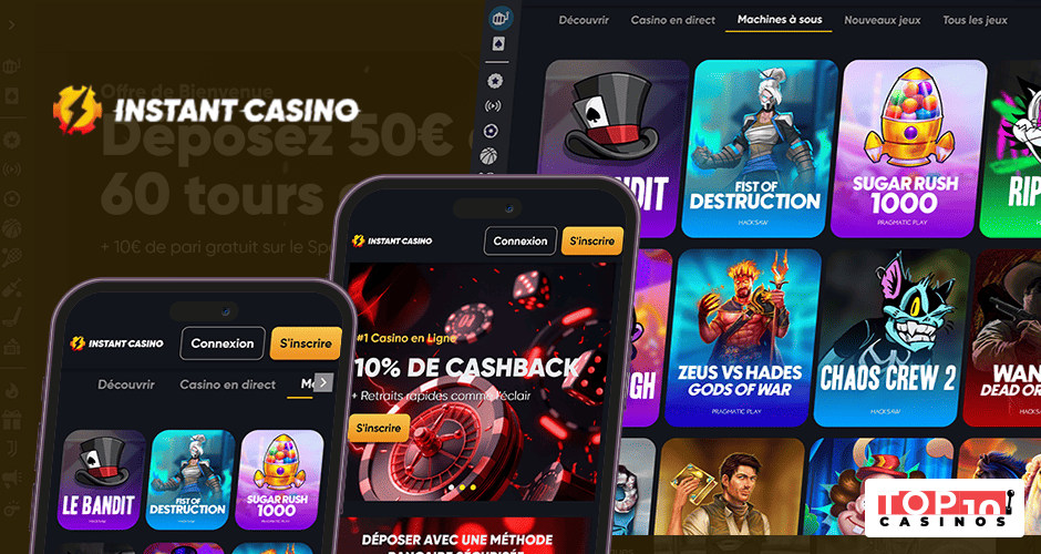 Pas d'application mobile pour Instant Casino : Jouez instantanément