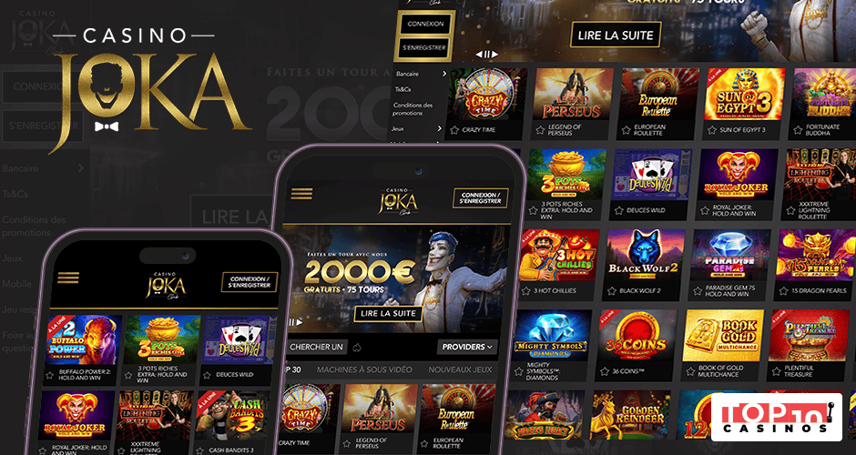 Version mobile de Joka Casino