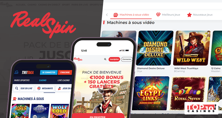 Realspin Casino ne possède pas d'application mobile