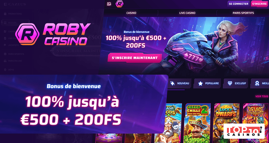 Bonus de 500 € + 200 free spins, 4 promos et divers tournois