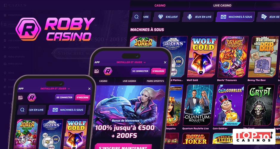 Roby Casino : Compatible avec les appareils mobiles