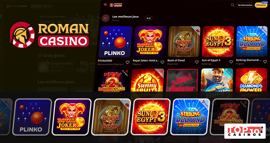 +4 100 jeux provenant de +40 développeurs sur ce casino