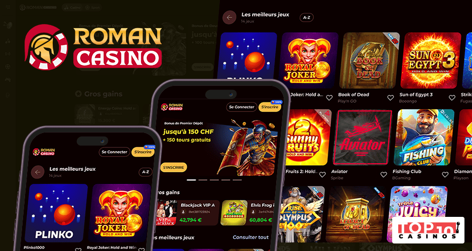 Installez l'application de Roman Casino et jouez depuis mobile