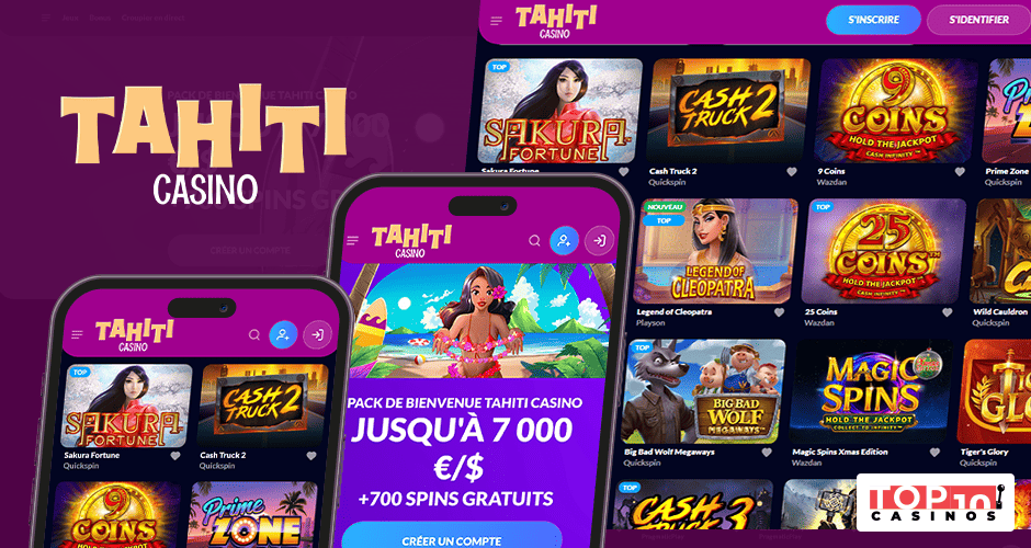 Tahiti Casino : l'opérateur propose-t-il une application mobile