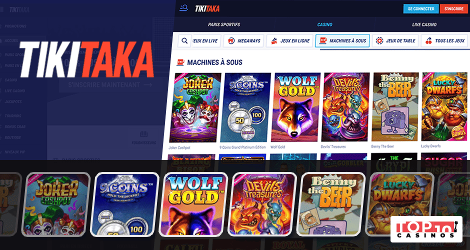 Explorez un catalogue de +7 945 jeux en ligne sur Tikitaka Casino