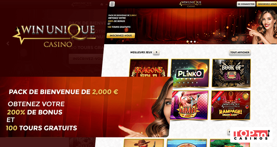 Bonus et promotions disponibles sur Unique Casino