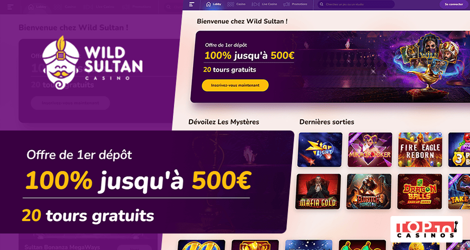 Bonus offerts sur Wild Sultan Casino : Tout ce qu'il faut savoir