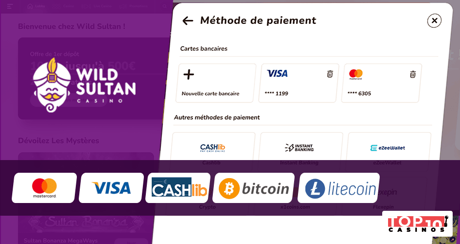 Moyens de paiement et procédure de transaction sur le casino