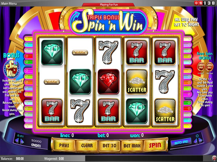 Triple Bonus Spin 'n Win