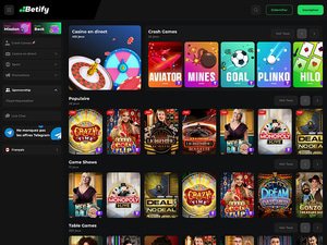 Betify Casino games