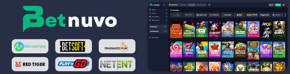 jeux et logiciels de betnuvo casino