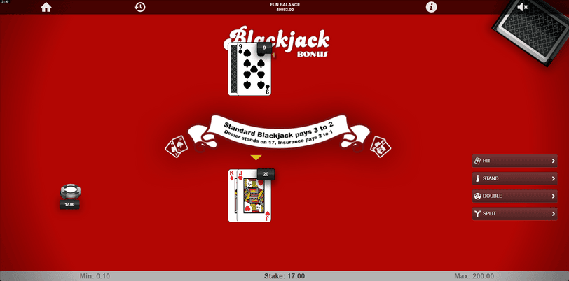 Blackjack Bonus