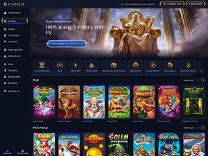 Cazeus Casino website