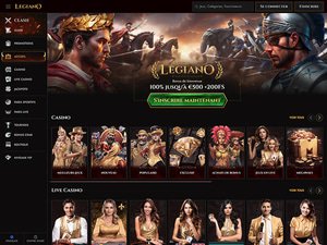 Legiano Casino website