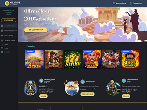 Olympe Casino website