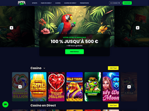 Pampago Casino website