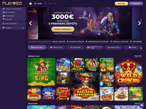 Playoro Casino website