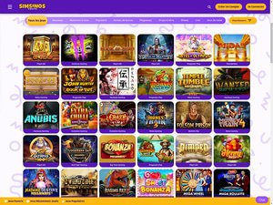 Simsinos Casino games