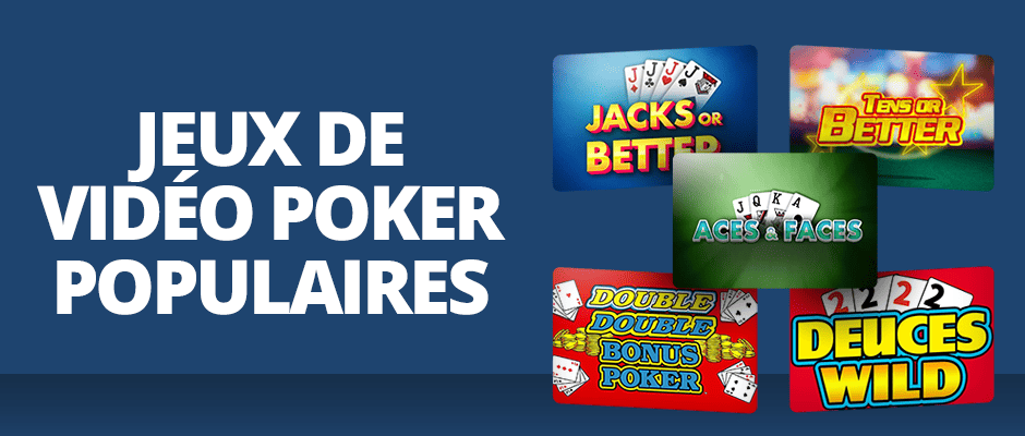 titres les plus populaires du vidéo poker