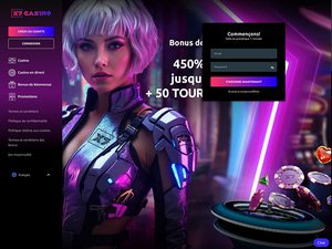 X7 Casino website